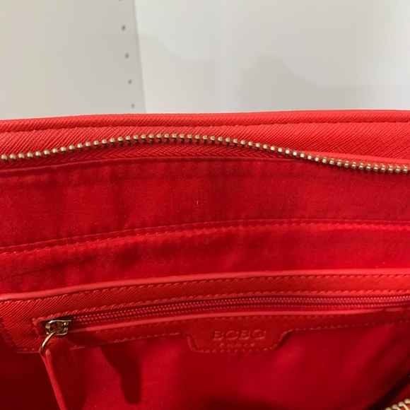 BCBG Red Satchel Bag with strap - Picture 7 of 8